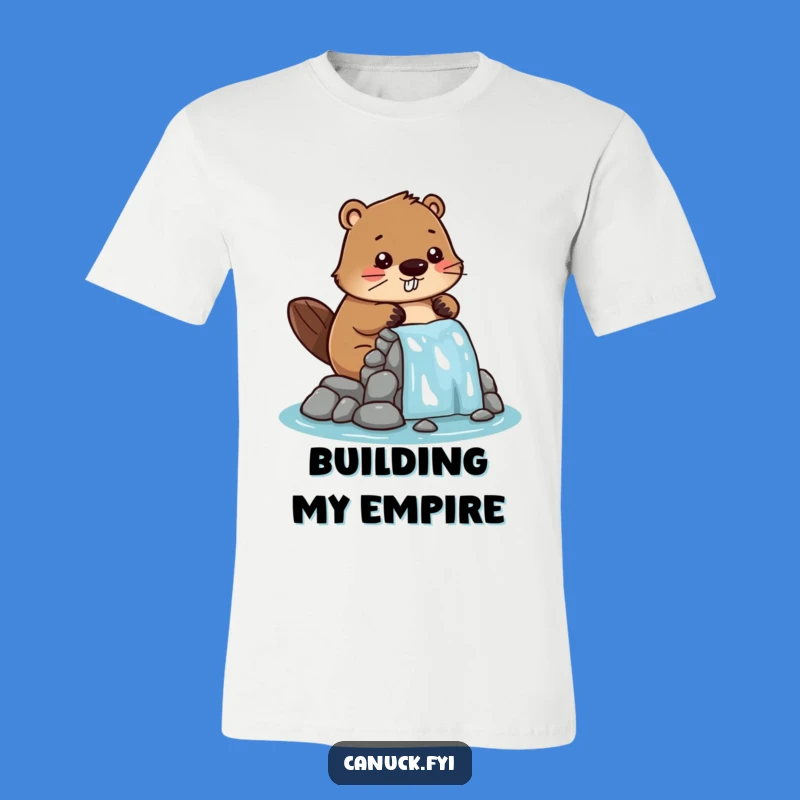 Funny Beaver Dam Builder T-Shirt - Playful Architect Tee