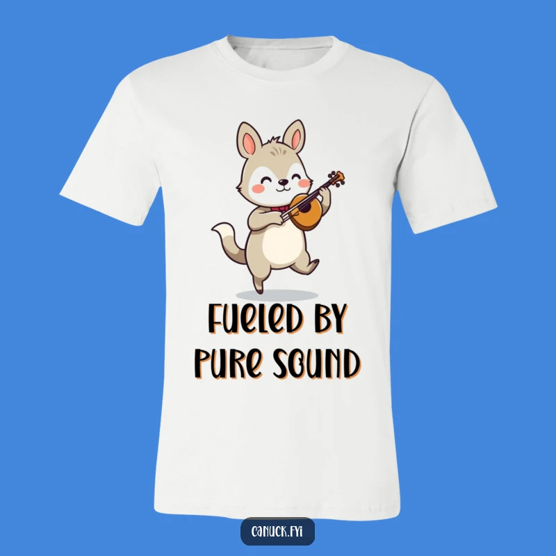 Funny Jigging Animal Fiddle T-Shirt - Wear the Music with Humor