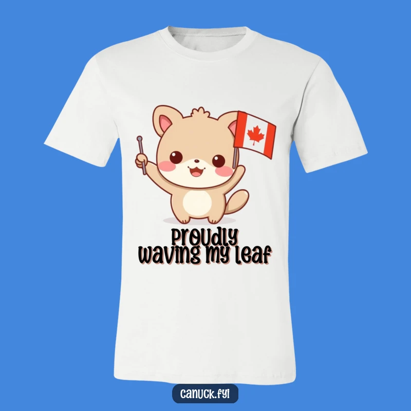 Funny Maple Leaf Flag Animal T-Shirt - Wear Your Canadian Pride Humorously