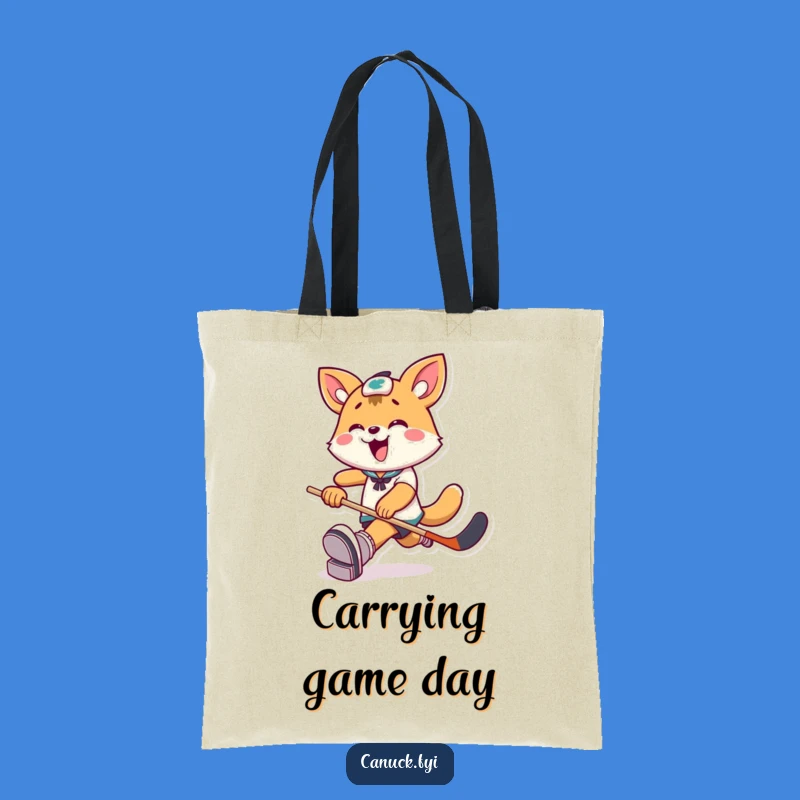 Funny Animal Hockey Tote Bag: Kick Your Style Up a Notch Hilariously