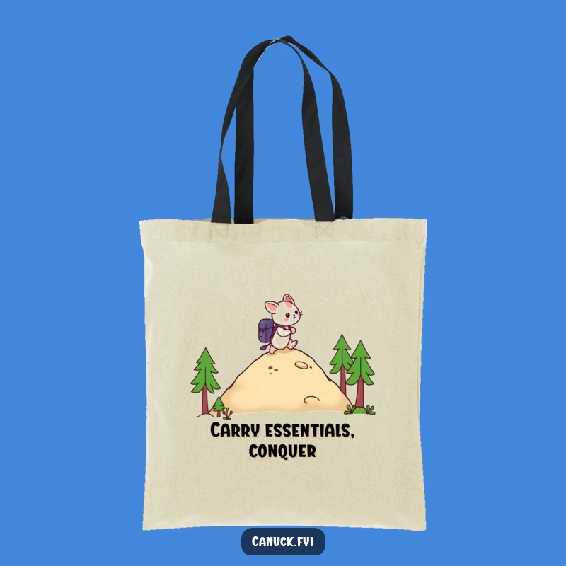 Funny Hiking Creature Tote Bag: Hilarious Adventure Carry-All Gift