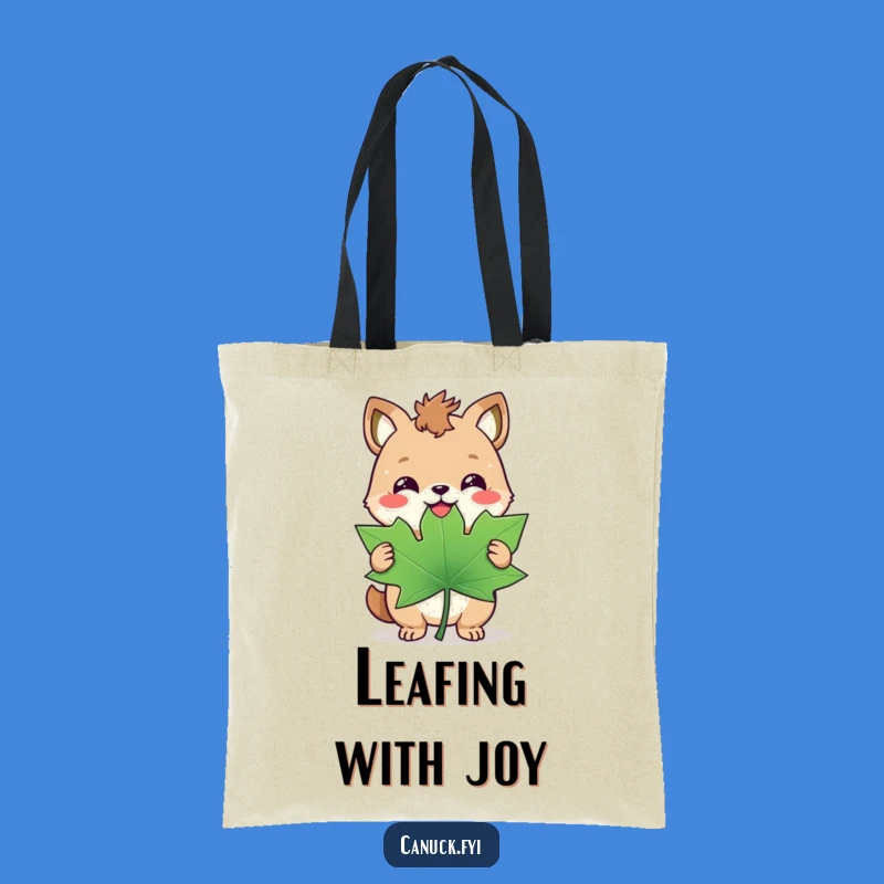 Funny Maple Leaf Tote: Triumphant Animal - Carry Canadian Joy Bag